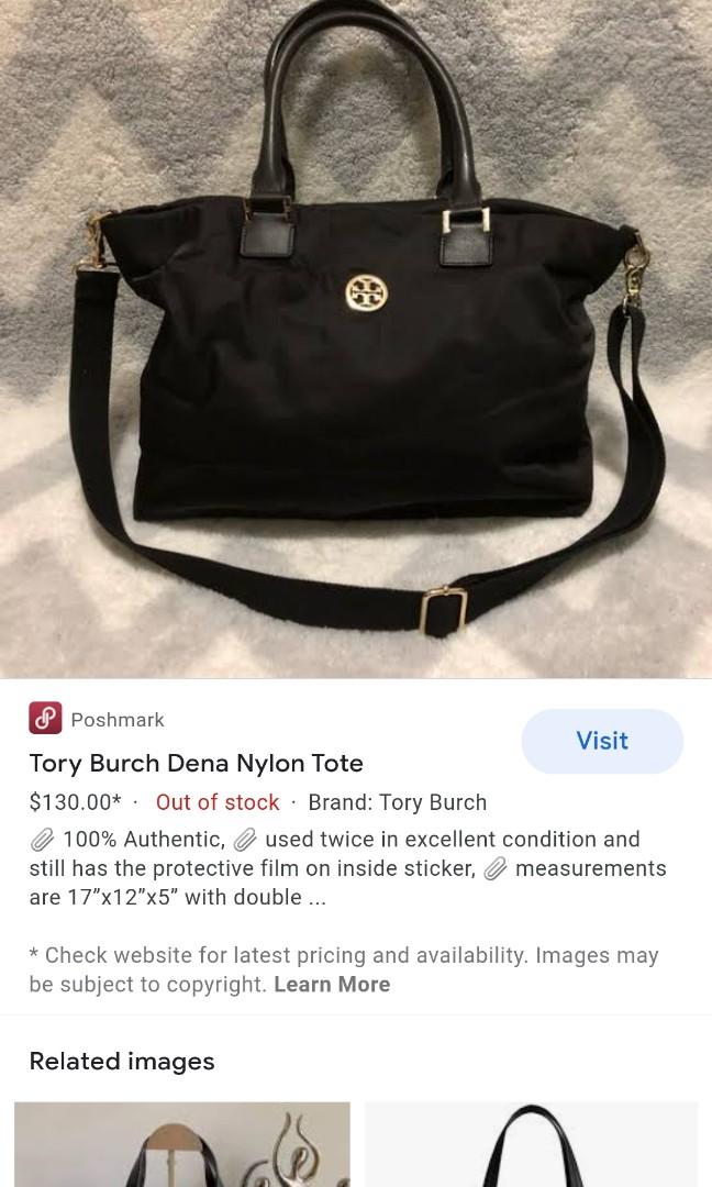 Tory Burch Dena nylon tote, Luxury, Bags & Wallets on Carousell