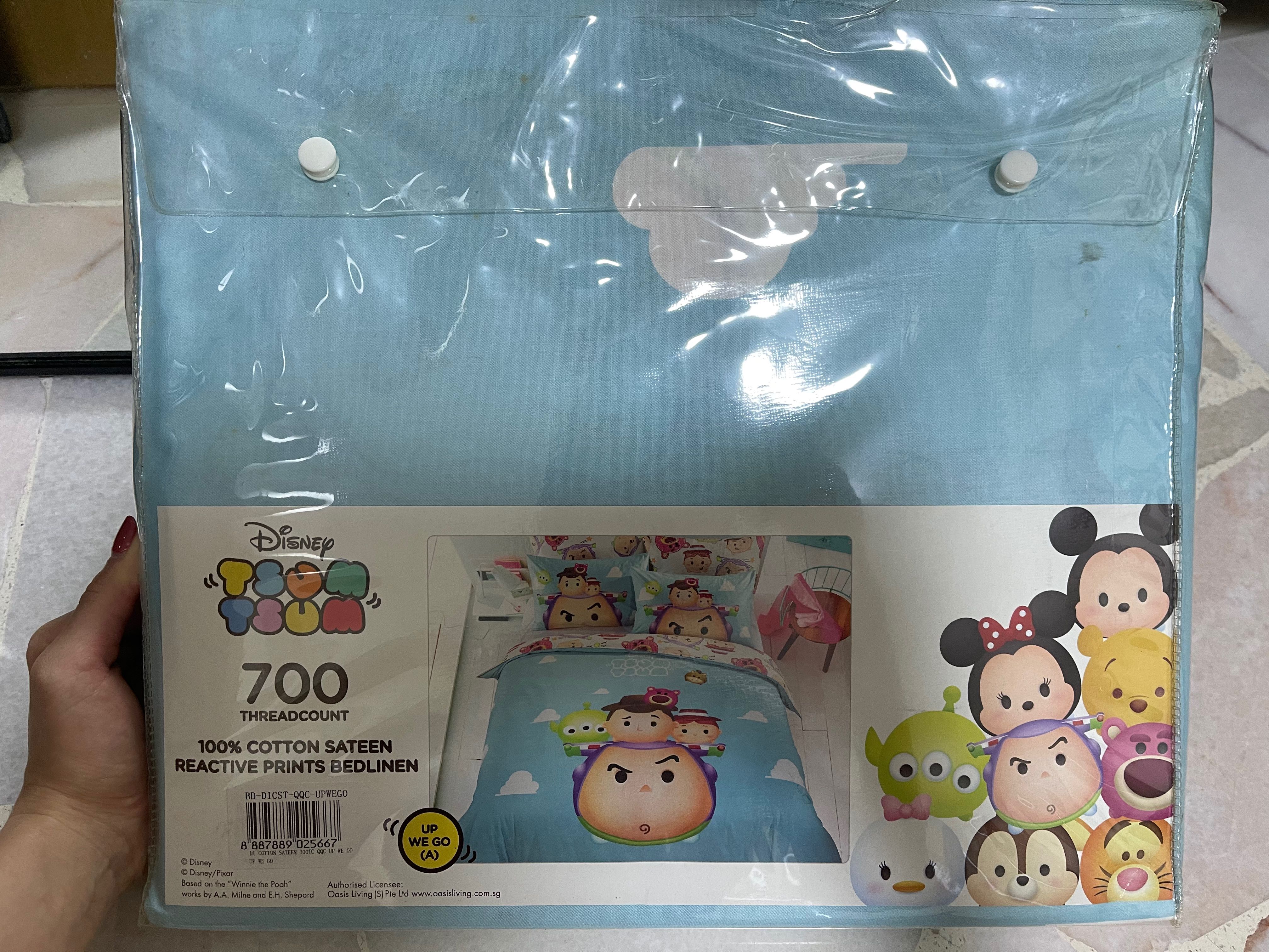 Tsum Tsum Toy Story Queen size quilt cover, Furniture & Home Living