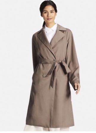 Drape trench coat womens clearance