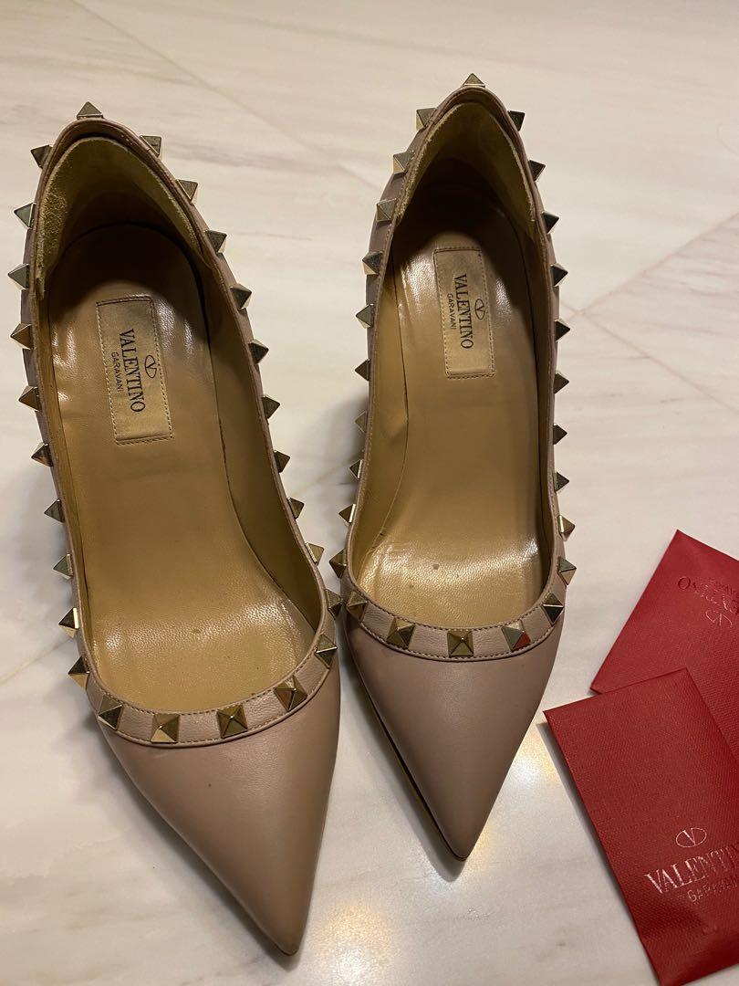 Valentino rockstud Women s Fashion Footwear Heels on Carousell