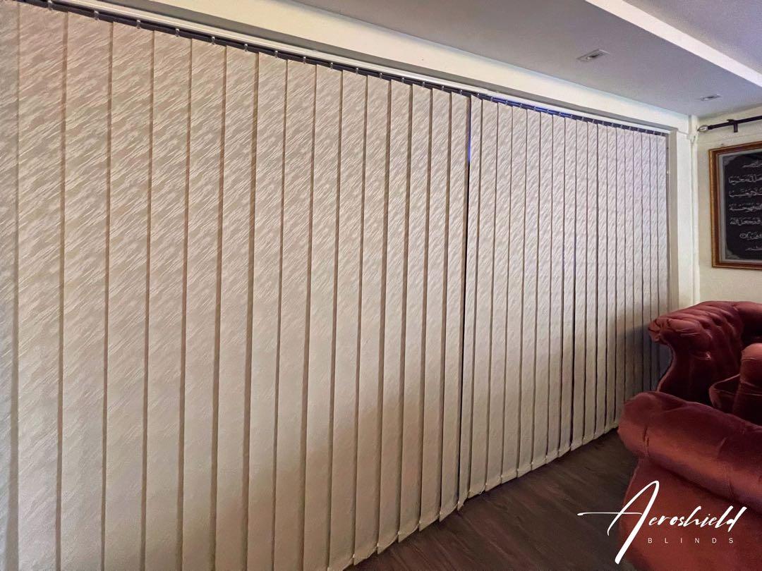 Vertical Blinds as a Room Divider, Furniture & Home Living, Home Decor