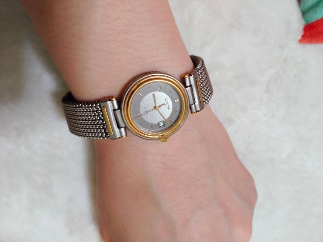 Bulova water resistant hotsell 18k gold watch