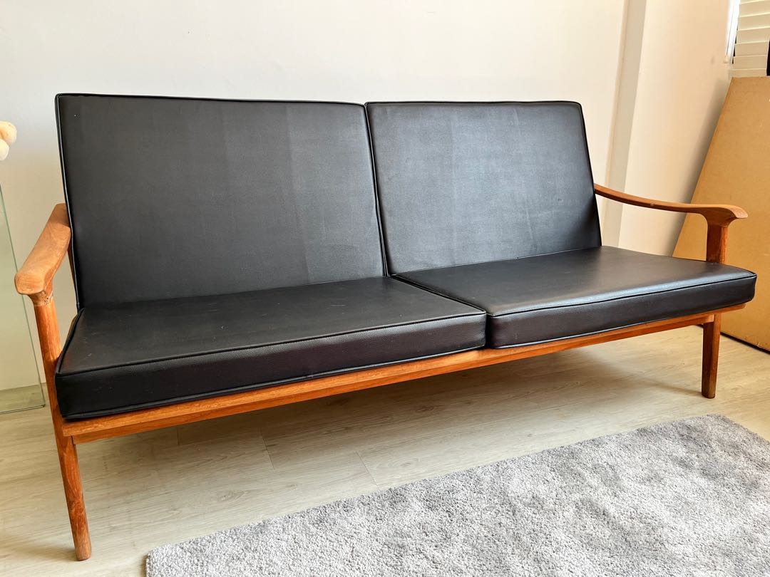 Vintage refurbished sofa, Furniture & Home Living, Furniture, Sofas on