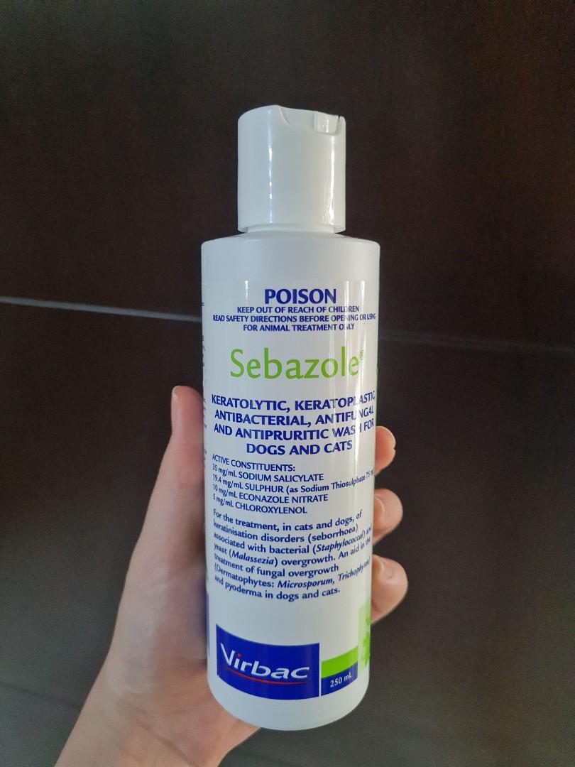 Virbac Sebazole Shampoo 250ml Perlengkapan Hewan Aksesoris Hewan