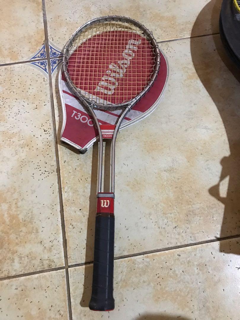 Tennis Racket Wilson T3000 (Category: Racket and Ball Sports) located in Paranaque City. Submitted by annalynnsantos (Listing ID 1125936345, Image 3). Description: T3000 series. Wilson. Need to replace strings. For serious collectors only. Circa 1977 issue. Grip for replacement. Will provide generic grip for free.