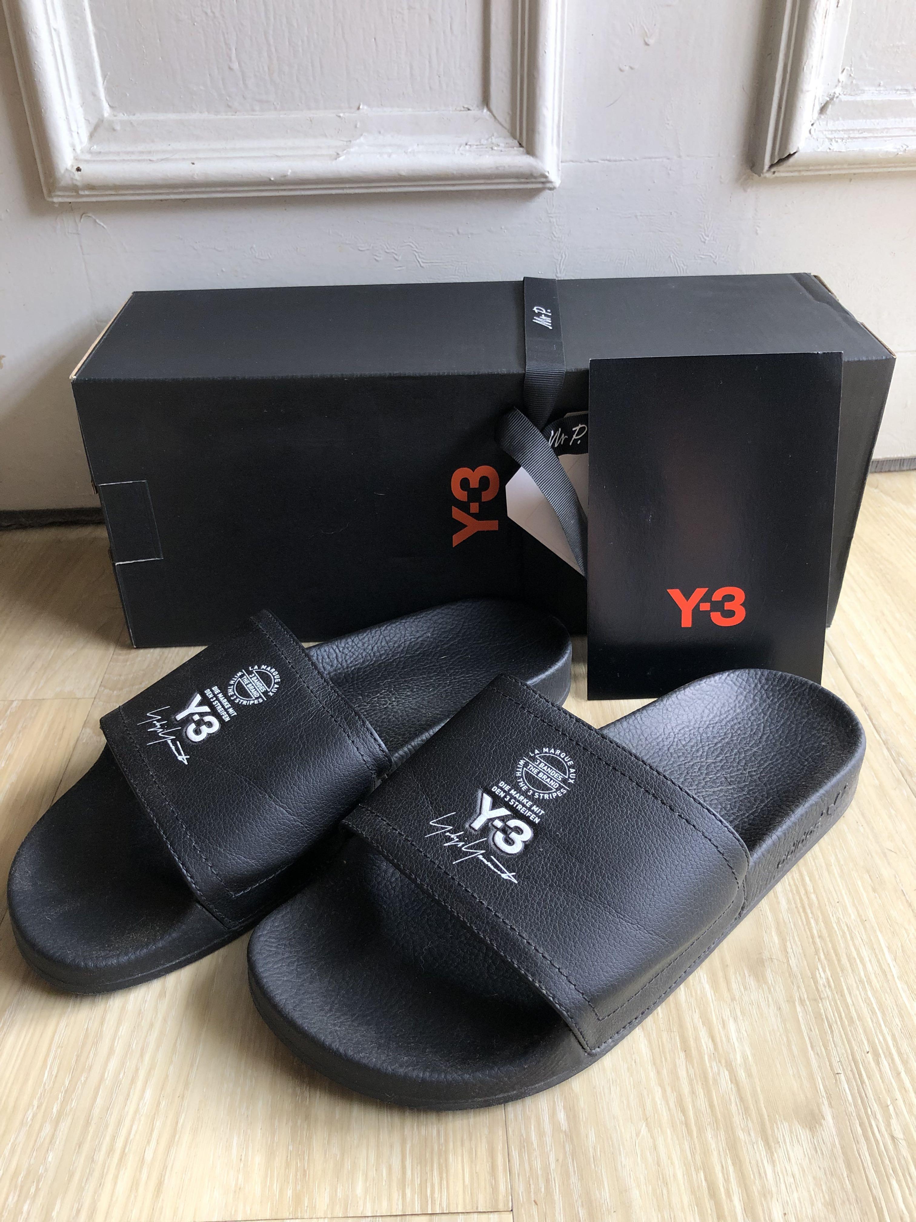 Y3 on sale adilette slides