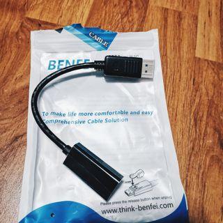 2x Display Port to HDMI cable