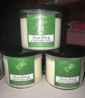 3 WICK CANDLE AROMATHERAPY STRESS RELIEF AND LOVE