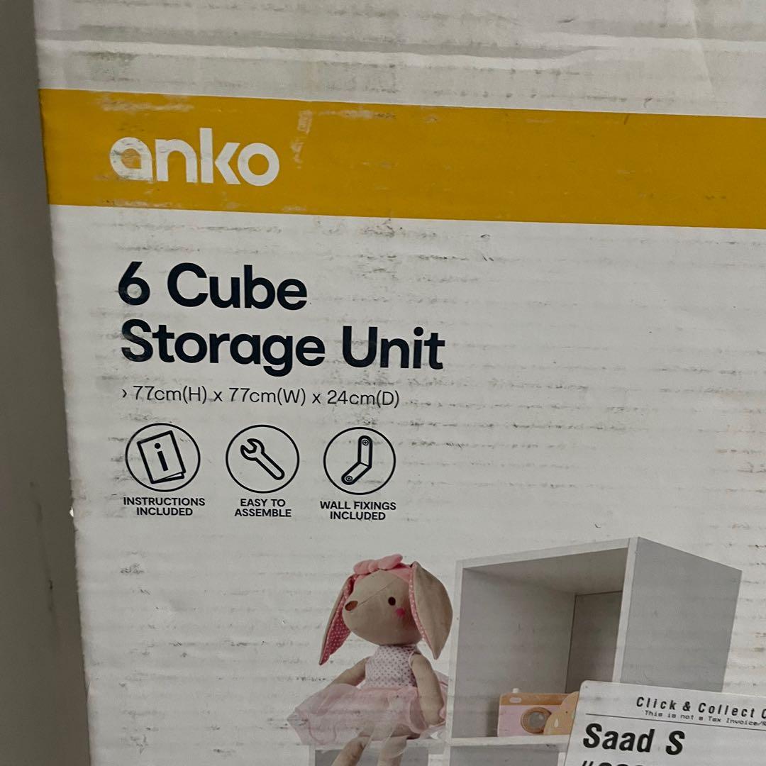 6 cube Storage Unit Anko (New), Babies & Kids, Nursing & Feeding