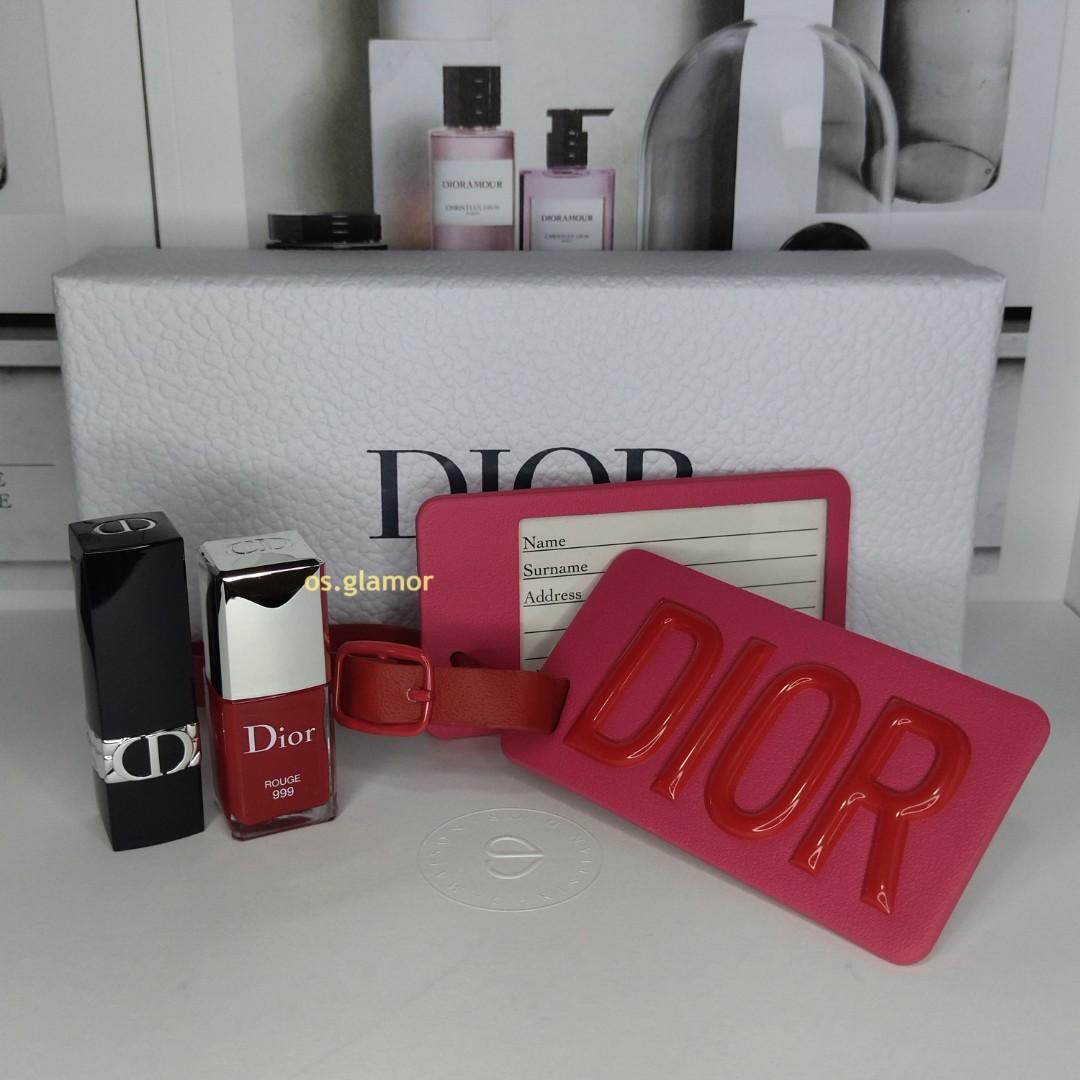 Dior, Makeup, New Dior Luggage Tag Mirror Beauty Gift Set