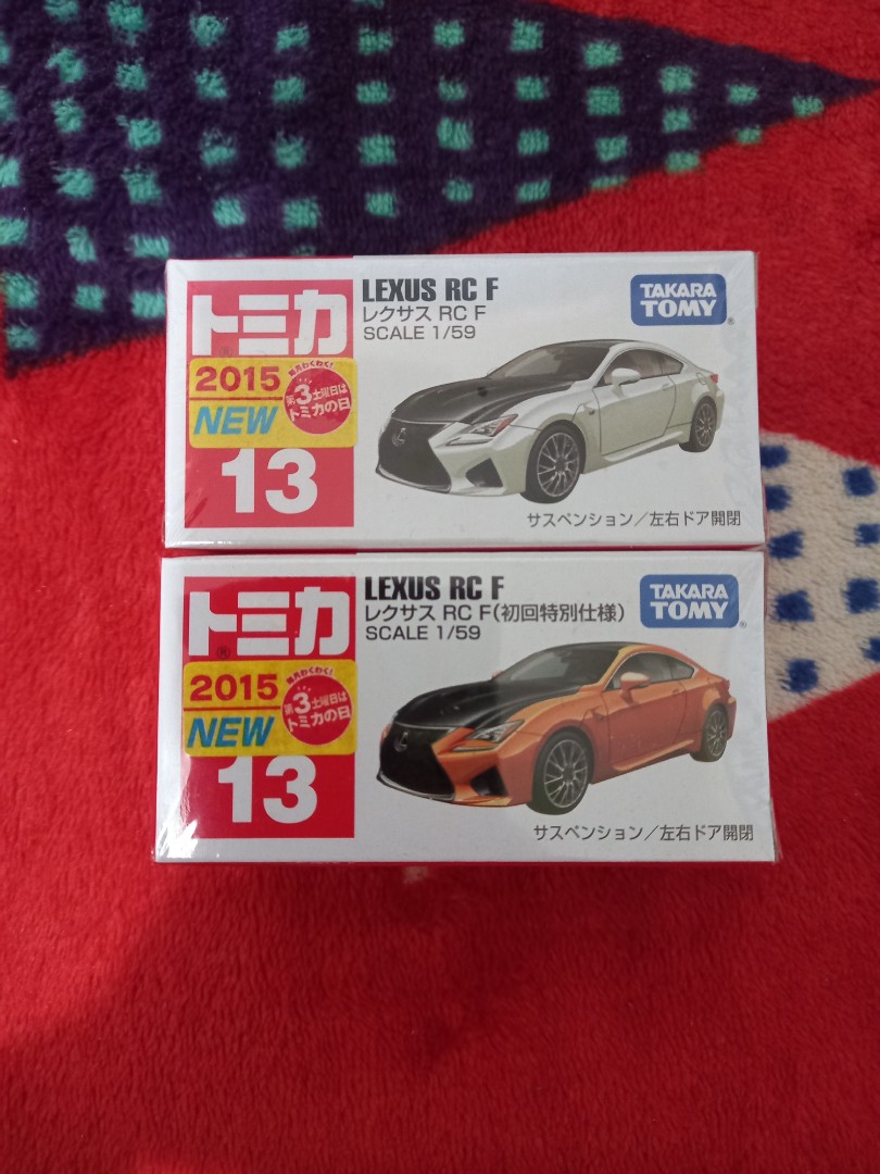 全新tomica 13 Lexus Rc F 初回 普通一對 興趣及遊戲 玩具 遊戲類 Carousell