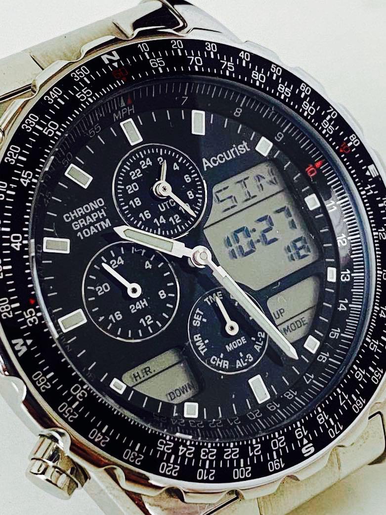 Accurist world time watch discount