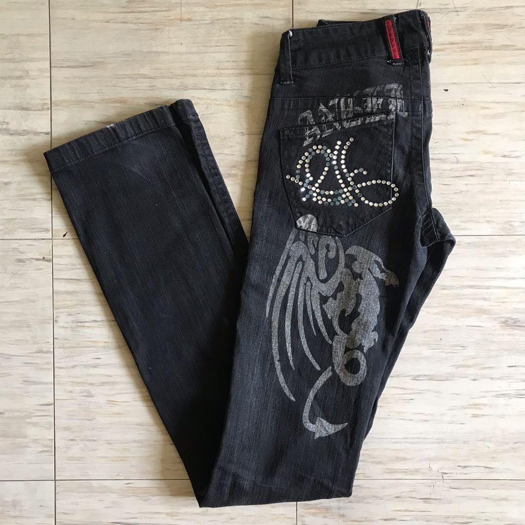 ANGEL DEVIL LOW RISE GOTHIC PUNK PANTS Women s Fashion Bottoms