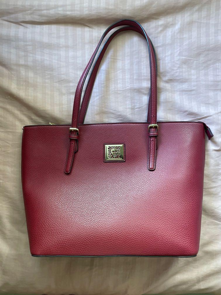 Anne Klein Red Shoulder Bag Luxury Bags Wallets on Carousell