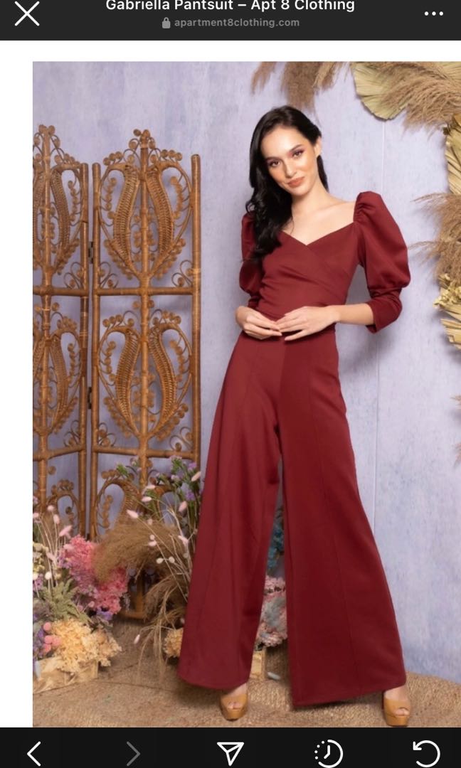 Apartment8 Maroon Pantsuit Women S Fashion Dresses Sets Jumpsuits Apartment8 Maroon Pantsuit 1637115516 171adbc3