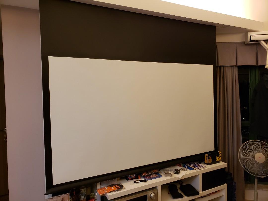 Benq投影機連電幕 家庭電器 電視 其他娛樂 投影機 Carousell