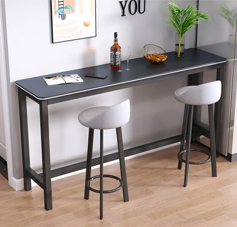 Corner bar discount table and stools