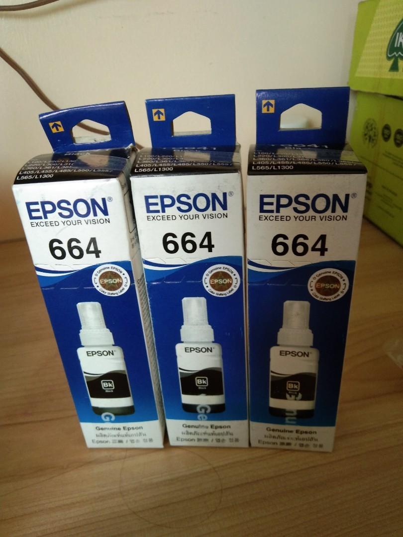 BRAND NEW EPSON 664 (BLACK, YELLOW, CYAN AND MAGENTA)ARE NOW AVAILABLE ‼️✨,  Computers \u0026 Tech, Printers, Scanners \u0026 Copiers on Carousell
