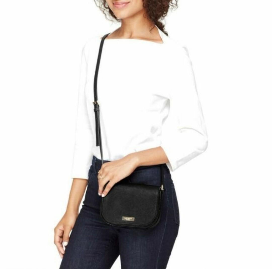 BRAND NEW Kate Spade Laurel Way Large Carsen Sling Bag in Black Women s Fashion Bags Wallets Cross body Bags on Carousell