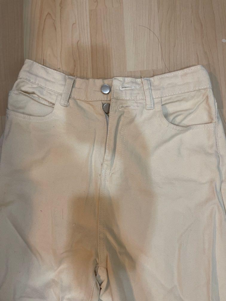 Brand New Milky white Denim Jeans, Women's Fashion, Bottoms, Jeans