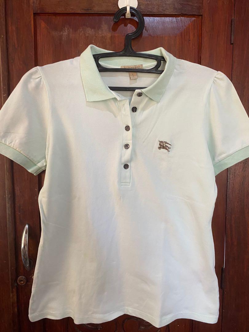 Burberry polo shirt womens gold store