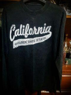 California Golden gate state black pull over