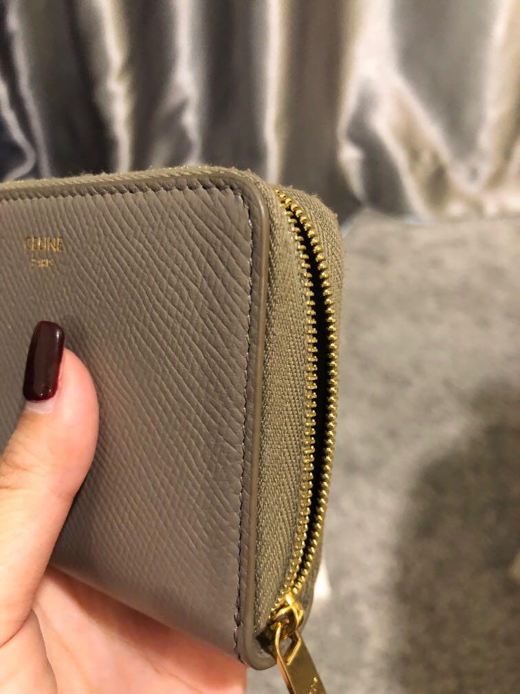 Celine Leather Compact Wallet