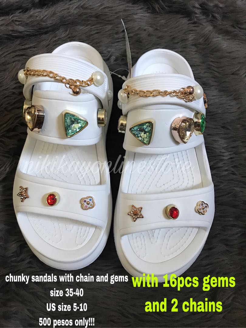 size 2 chunky sandals