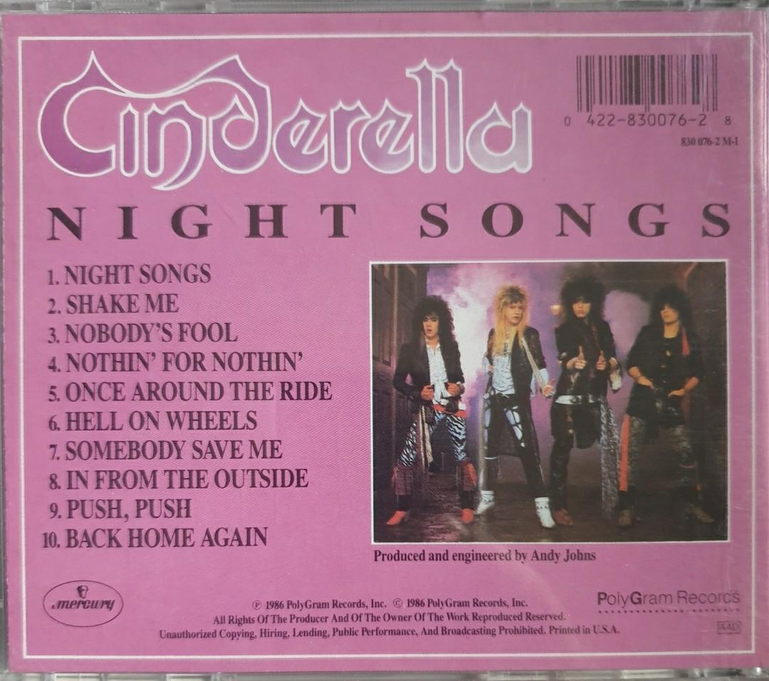 Cinderella - Night Songs (Category: CDs & DVDs) located in Cebu City. Submitted by g_roshamboo (Listing ID 1126334413, Image 2). Description: *cd.