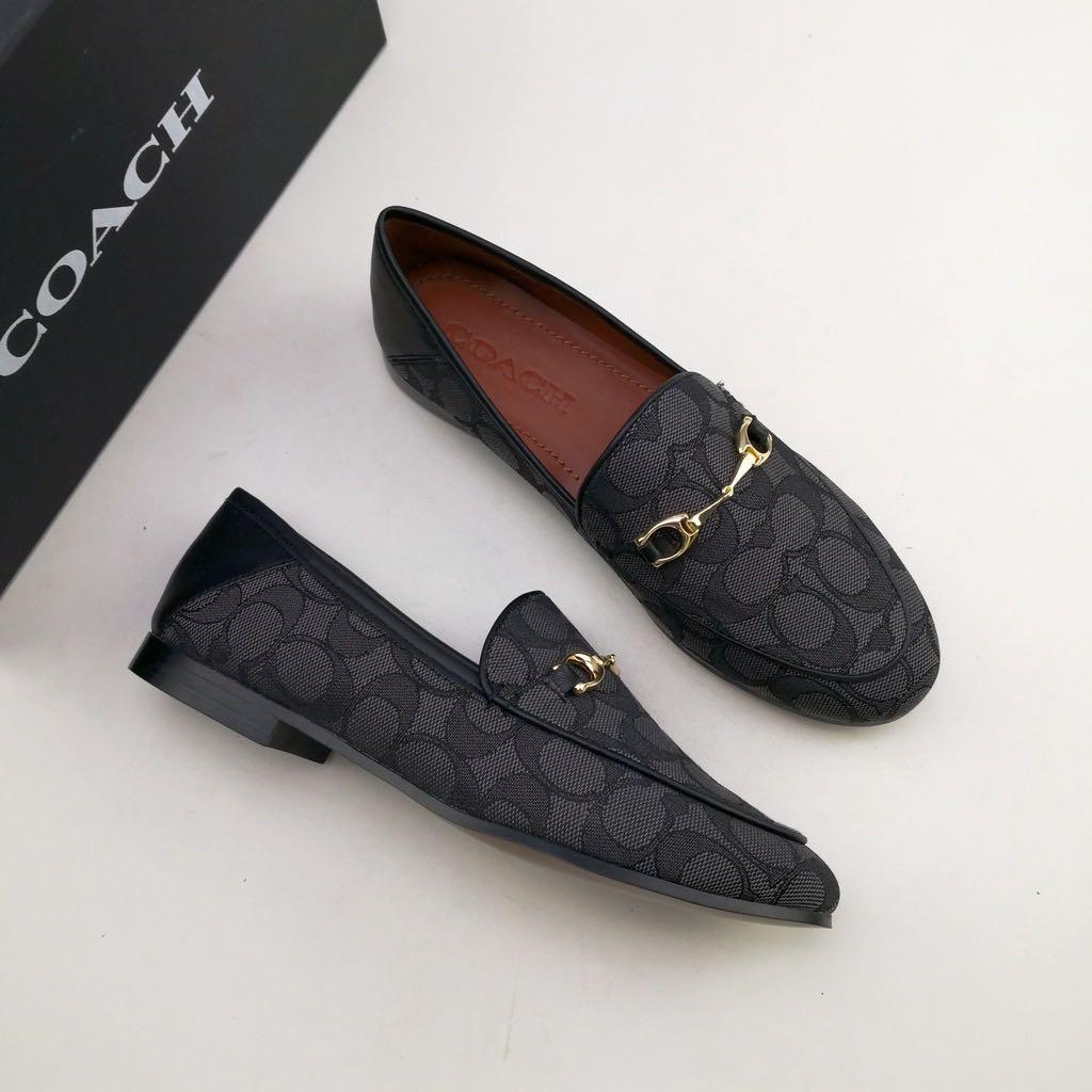 Coach haley top loafer black