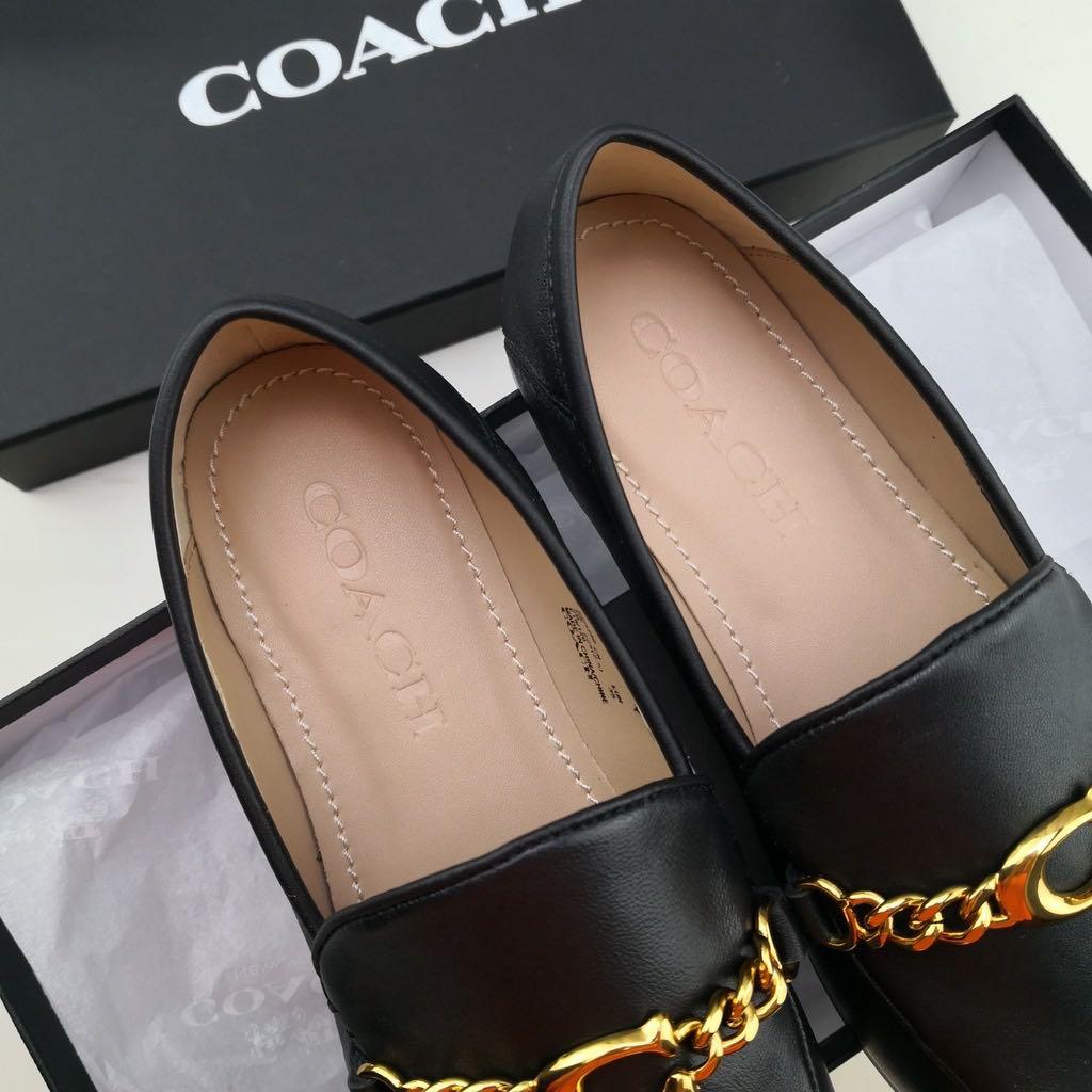 Coach helena best sale c chain loafer
