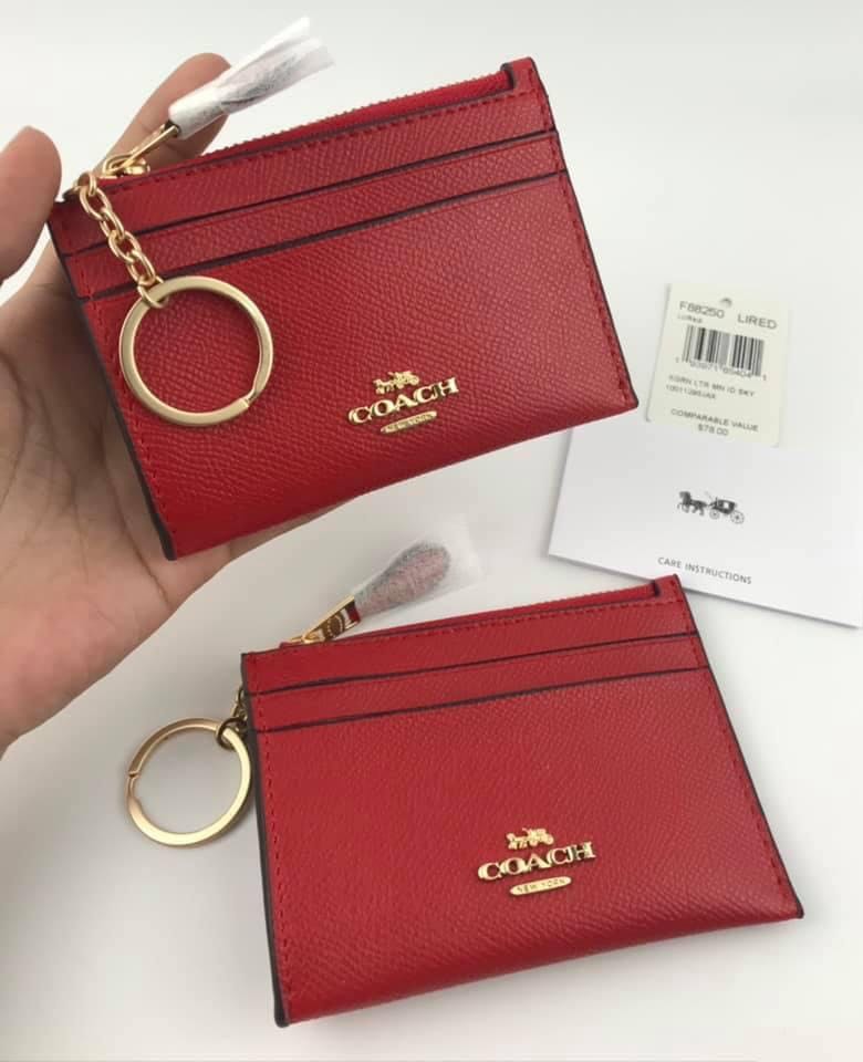 coach mini id wallet