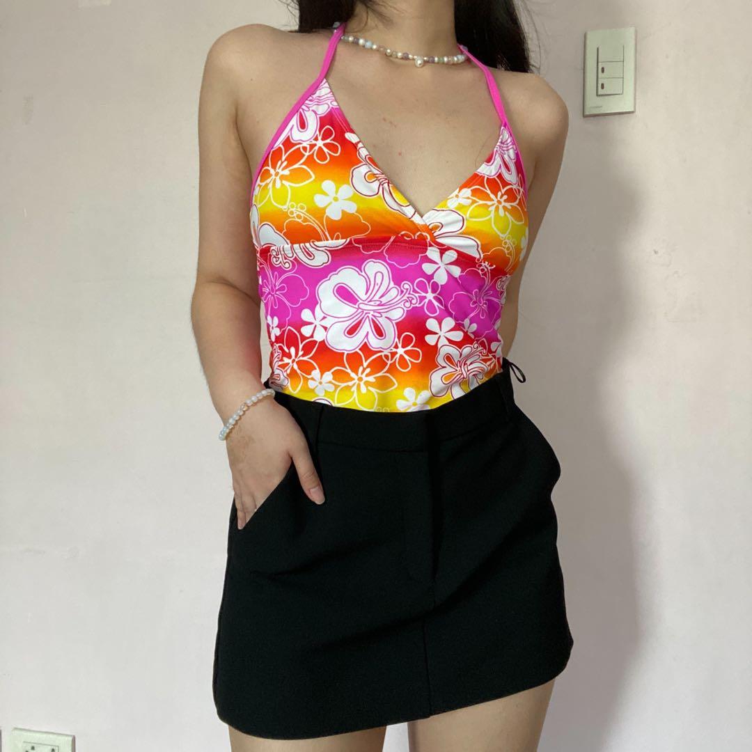 coconut girl hibiscus tankini set, Women's Fashion, Swimwear, Bikinis