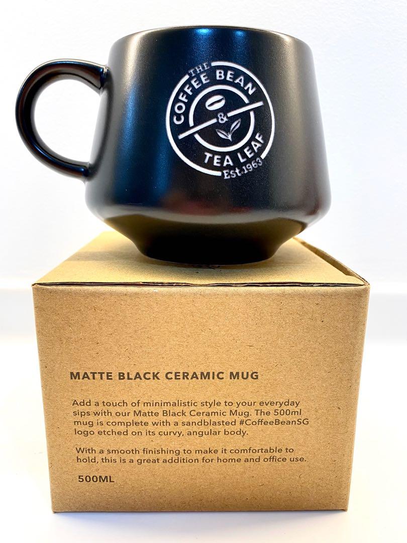 Matte Black CBTL Etched Ceramic Mug