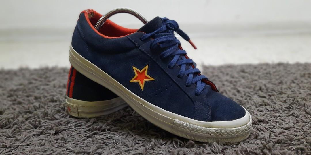 Converse one star navy blue on sale