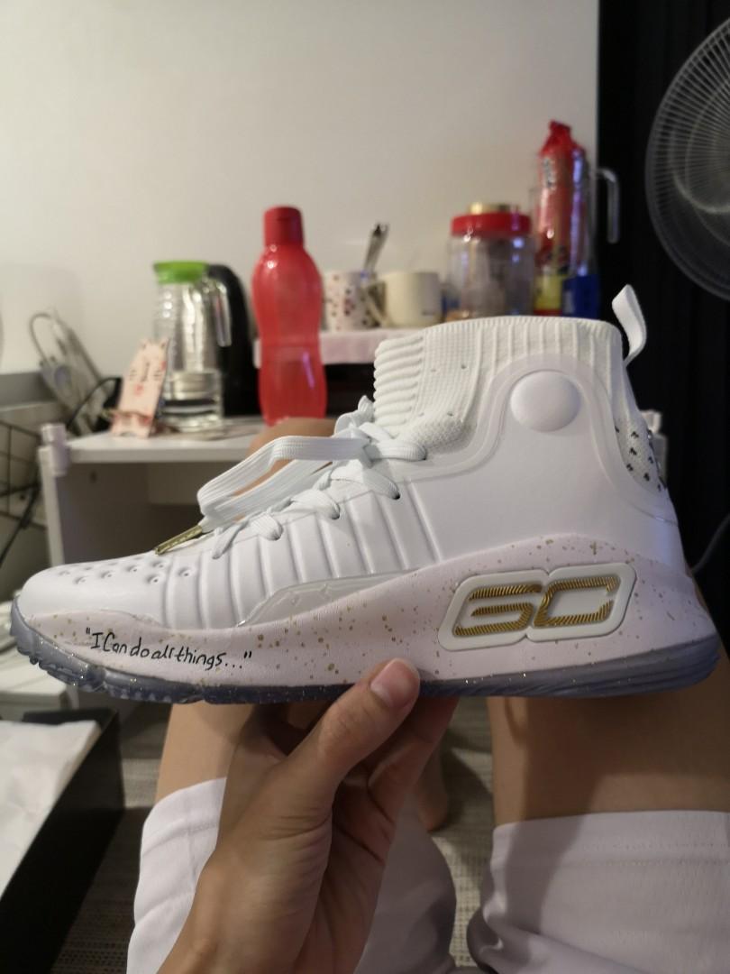 Curry 4 white on sale and gold price