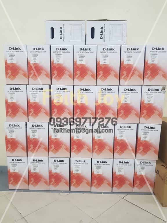 D-LINK CAT 5e UTP Cable 305m (Category: Cables & Adaptors) located in Pasig City. Submitted by fjEgangan (Listing ID 1126199936, Image 1). Description: D-LINK CAT 5e UTP Cable 305m 🏷 Price: 4600.00 ✔ 99.99% Bare Copper ✔ High performance UTP cable ✔ Long distance PoE & PoE + support ✔ High temperature resistance ✔ Environmental friendly PVC 💯 Brand new and original 💯 Authorized Dealer 💯 Open for bulk orders to avail more discounts! Available 