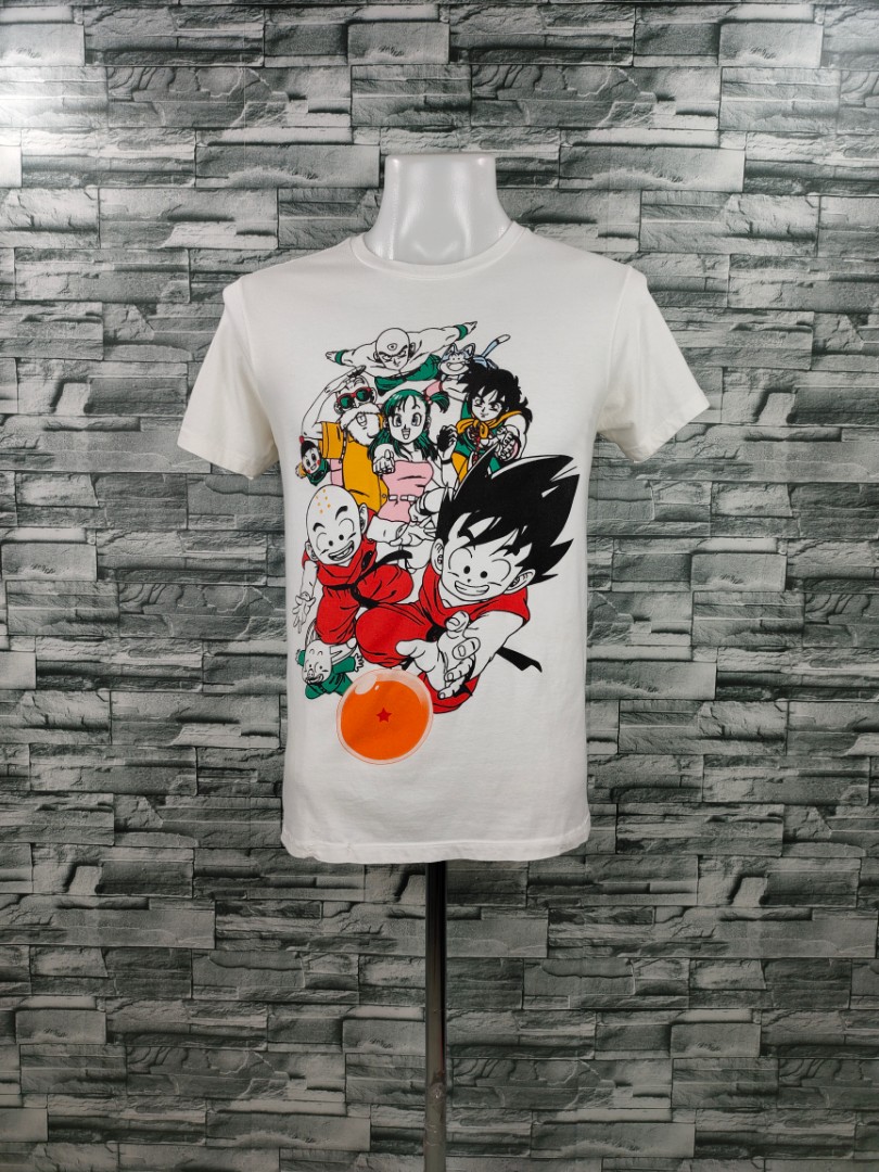 Dragon Ball Z Classic Group White Shirt, Men's Fashion, Tops & Sets