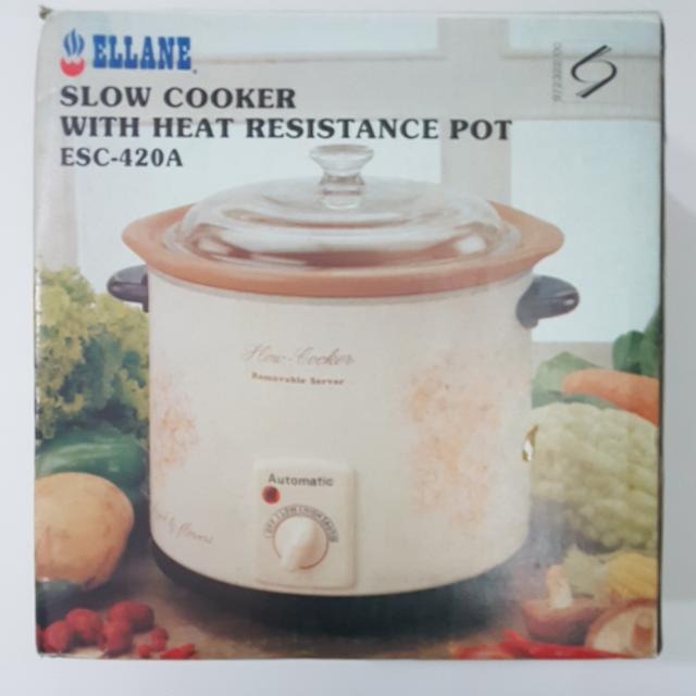 Ellane Slow Cooker ESC 420A, TV & Home Appliances, Kitchen Appliances