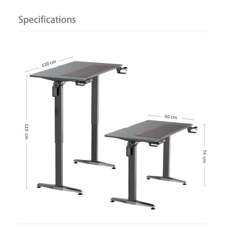 Ergonomic Smart Home Office Work Lifting Desk/Gaming Table Electric ...