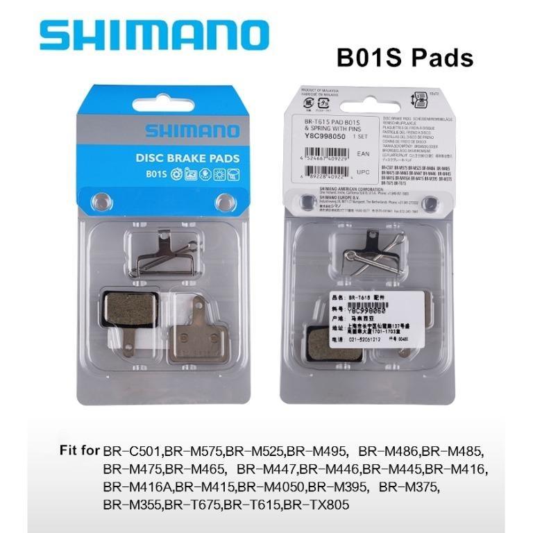 MTB Disc Brake Pads B01S Fit for Shimano M446 M416 M485 M475 M525 M575 C501 li