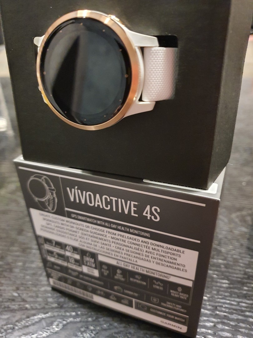 Garmin Vivoactive 4s (Rose Gold w White Strap), Mobile Phones \u0026 Gadgets,  Wearables \u0026 Smart Watches on Carousell