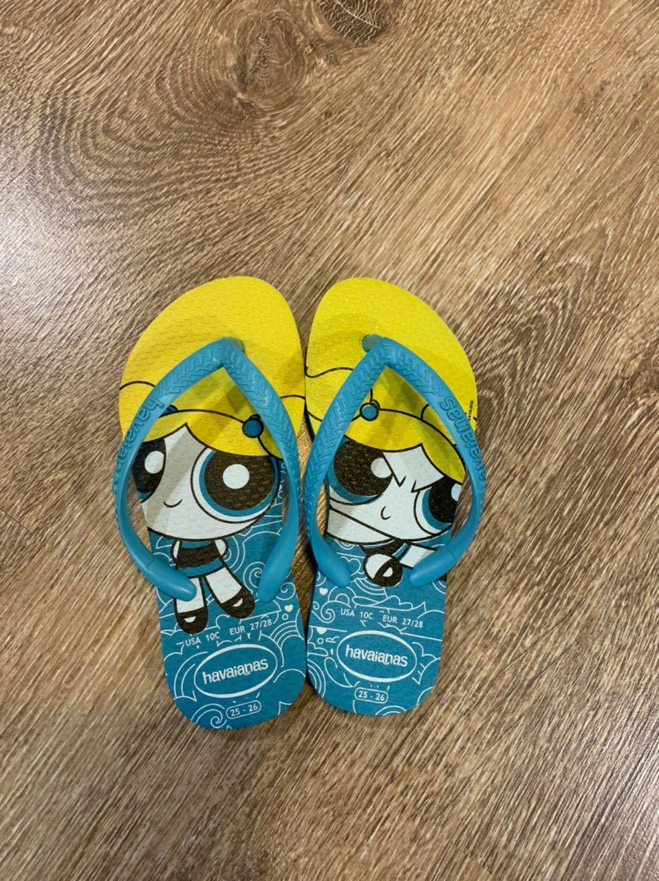 HAVAIANAS SMALL KIDS POWERPUFF GIRL FLIP FLOP