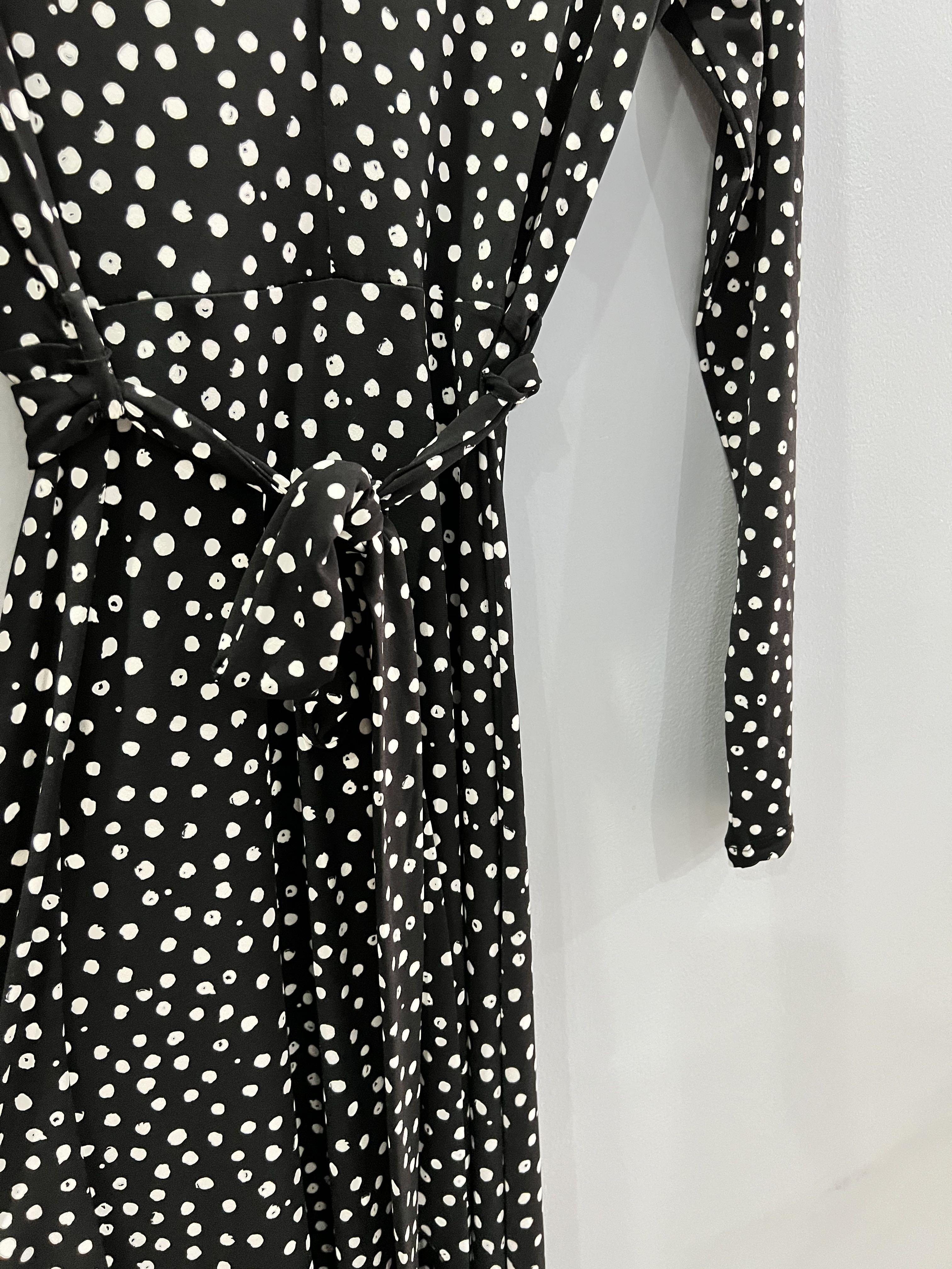 H&m black and white polka dot dress online