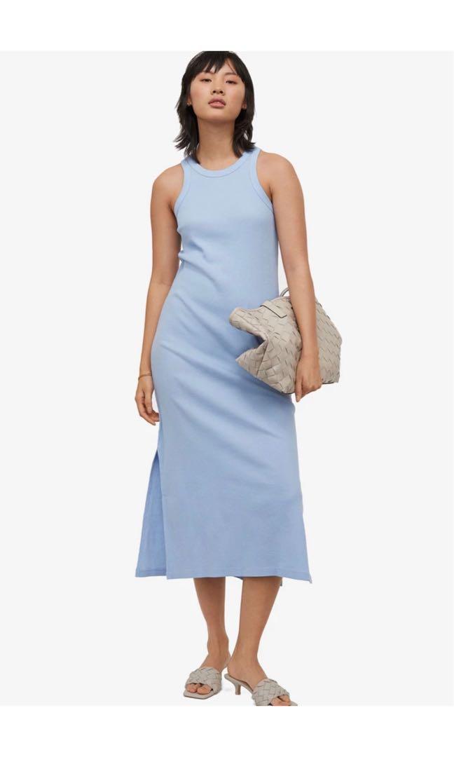 H\u0026M Ribbed Vest Dress, Women's Fashion 