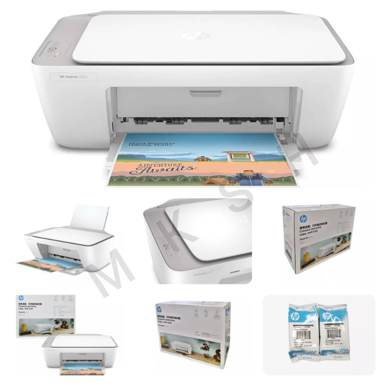 HP Deskjet 2332 AllinOne Printer Free ORIGINAL INK, Computers & Tech