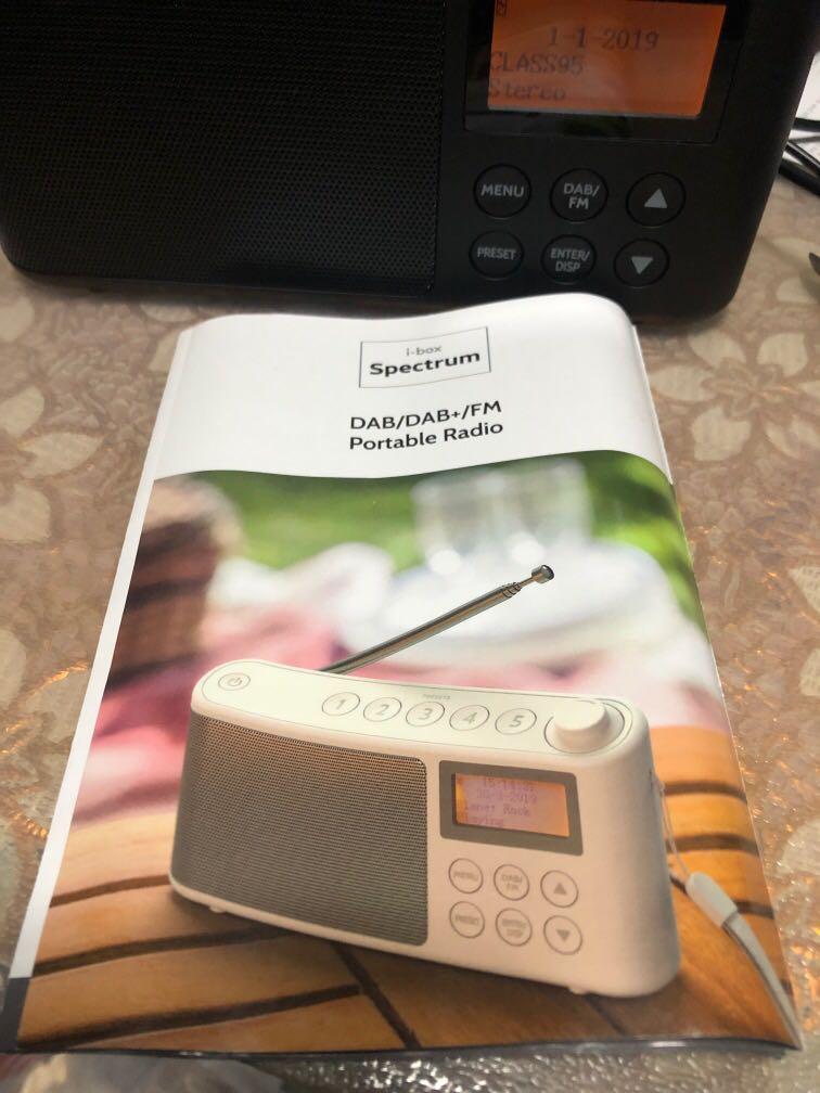 IBox Spectrum DAB/DAB+/FM Portable Radio, Audio, Portable Music