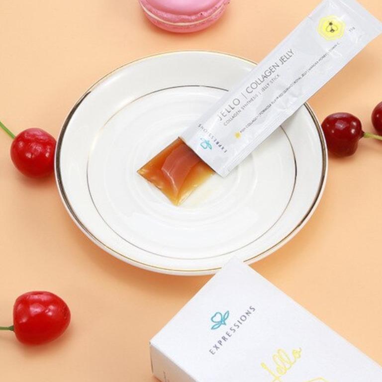 Jello Collagen Honey Flavours — 7 Sachets (15g each), Health