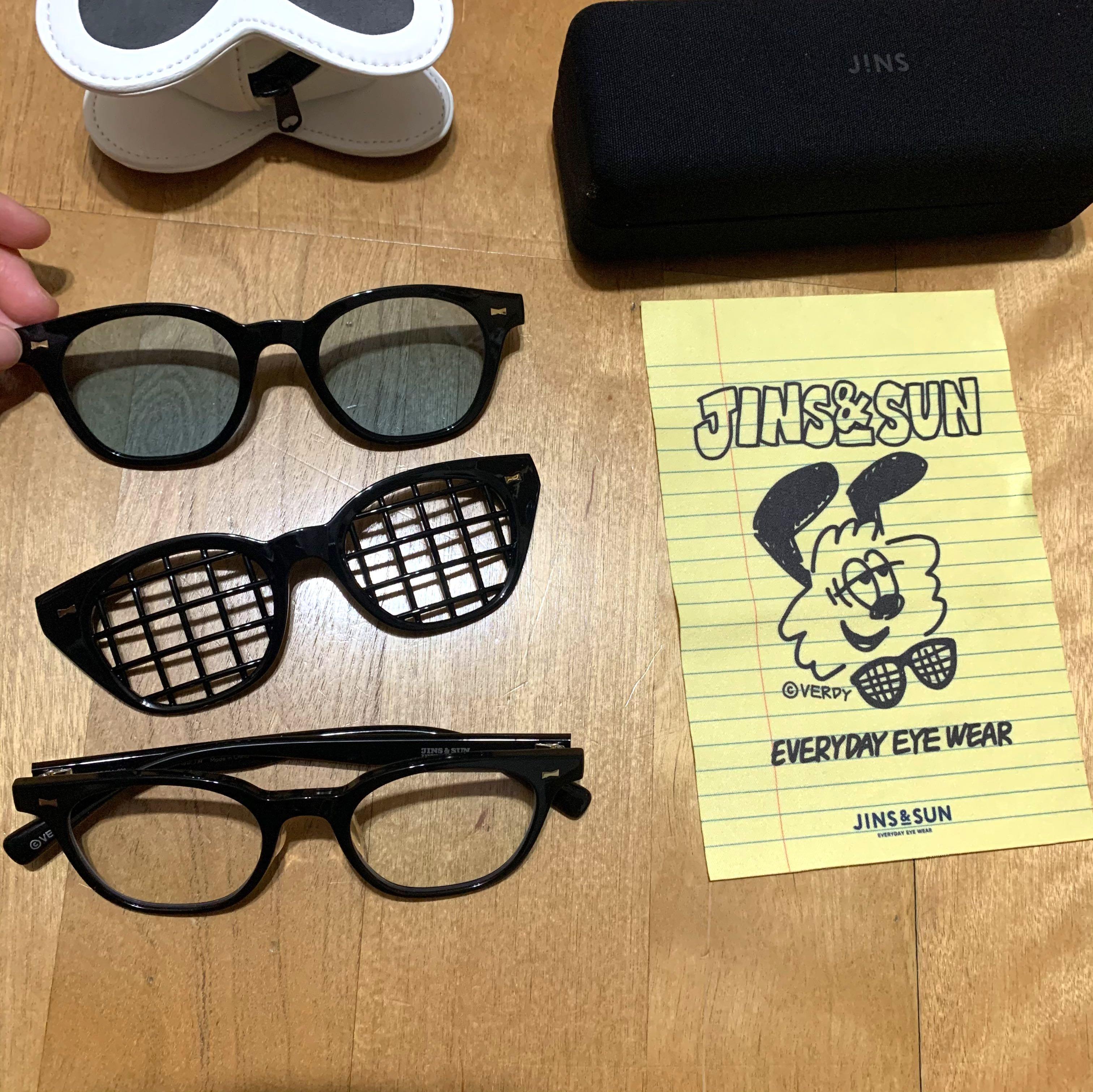 Jins & sun verdy type D 聯名 眼鏡 太陽眼鏡 墨鏡