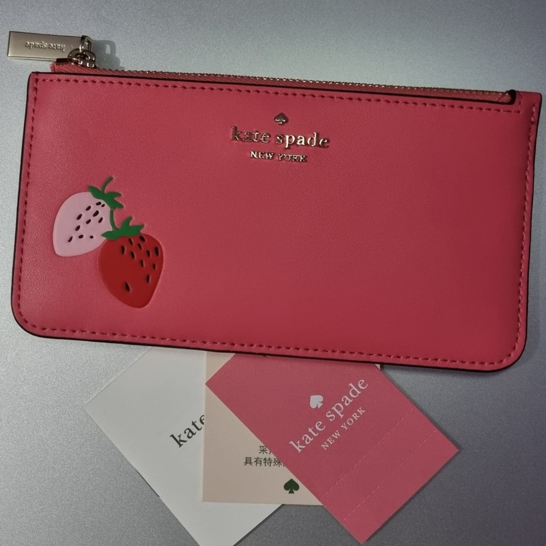 Kate Spade Strawberry Card Wallet, Women's Fashion, Bags & Wallets
